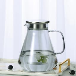 image-Hxglass Amber Glass Water Jug 1.9L Borosilicate