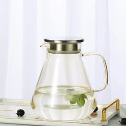 image-Hxglass Amber Glass Water Jug 1.9L Borosilicate