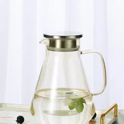 image-Hxglass Amber Glass Water Jug 1.9L Borosilicate