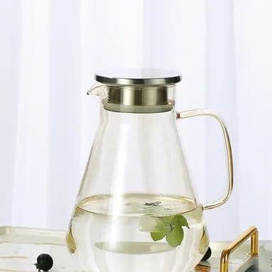 image-Hxglass Amber Glass Water Jug 1.9L Borosilicate