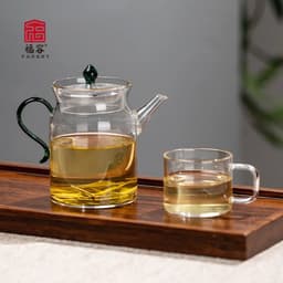image-Furoo Heat-Resistant Borosilicate Glass Teapot 180ml