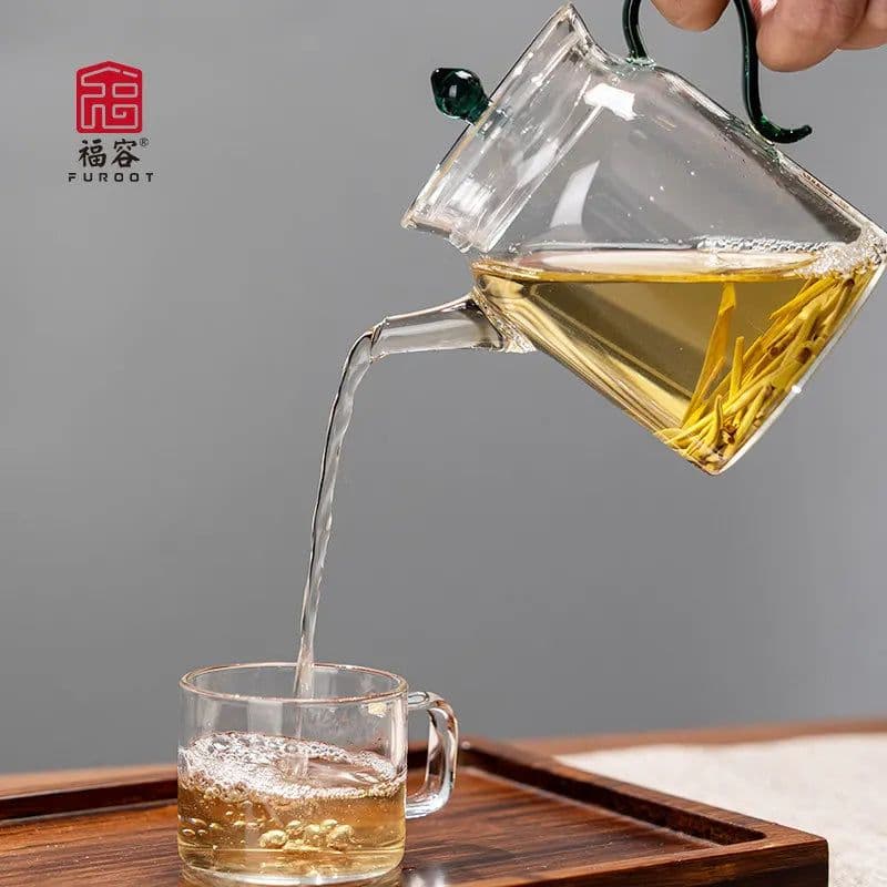 image-Furoo Heat-Resistant Borosilicate Glass Teapot 180ml