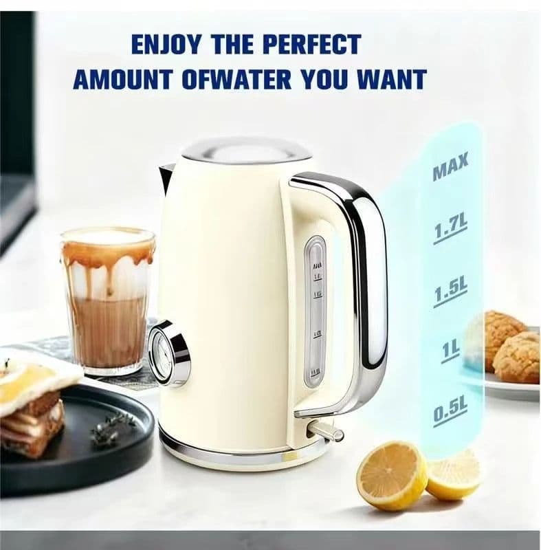 image-Cordless Electric Kettle 1.7L Stainless Steel KESS5402A