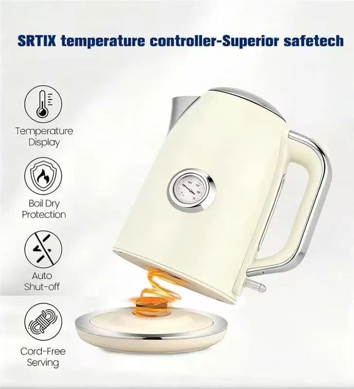 image-Cordless Electric Kettle 1.7L Stainless Steel KESS5402A