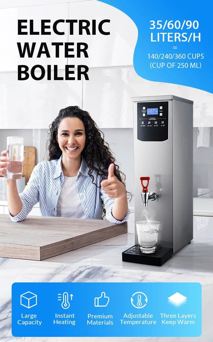 image-Hejiang 2500W 30L Commercial Electric Water Boiler