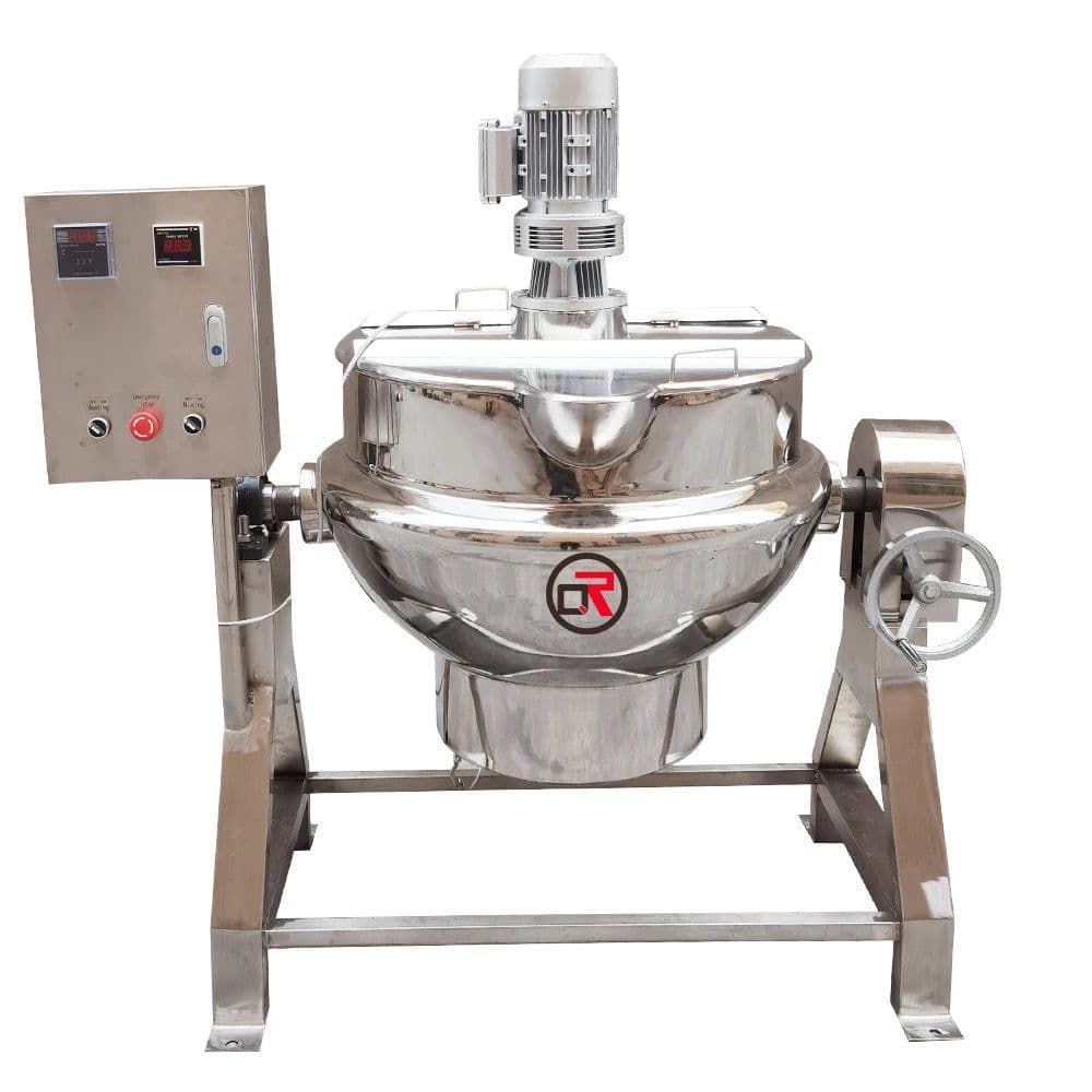 image-QR 500L-2000L Stainless Steel Gas Tilting Boiling Pan