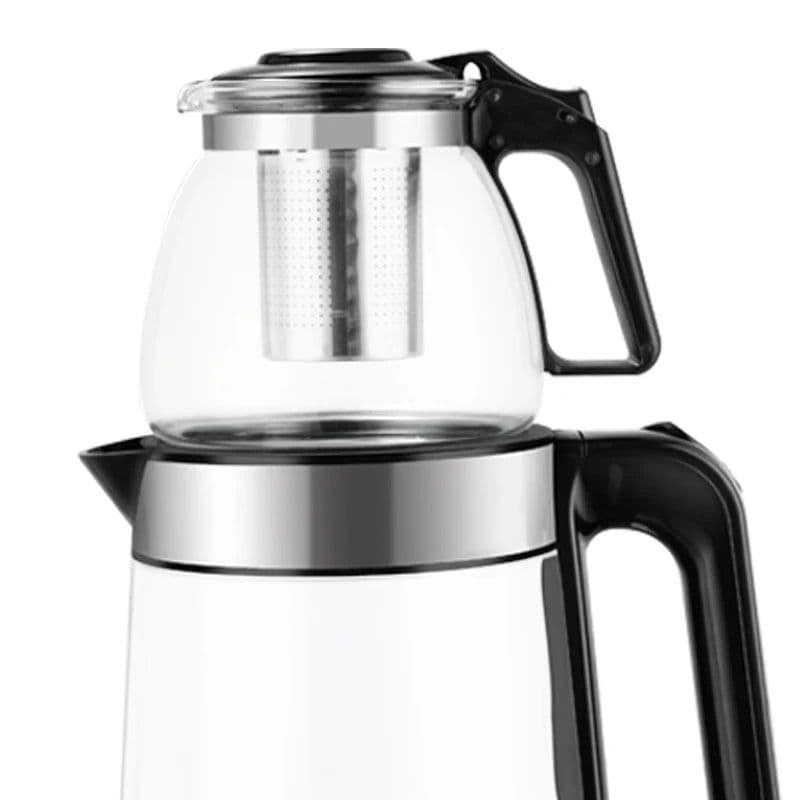 image-Cordless Electric Kettle 2.0L Glass 360° Base