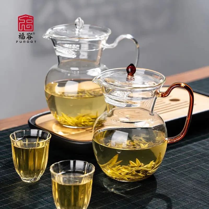 image-Furooet Glass Teapot 450ml with Handle and Lid