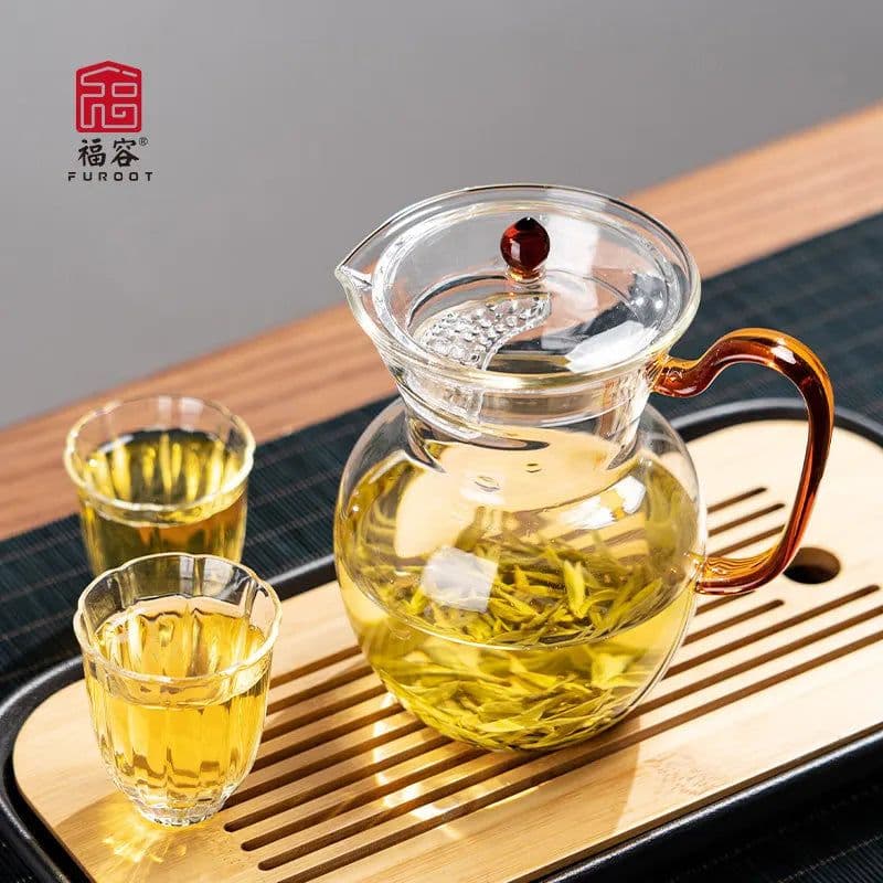 image-Furooet Glass Teapot 450ml with Handle and Lid