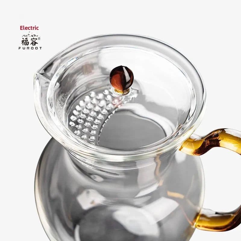 image-Furooet Glass Teapot 450ml with Handle and Lid