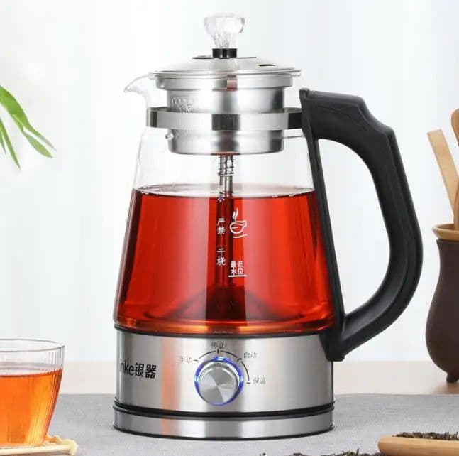 image-Glass Electric Kettle 1L 600W Auto Shutoff