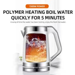image-2L Stainless Steel Electric Kettle with 360° Base
