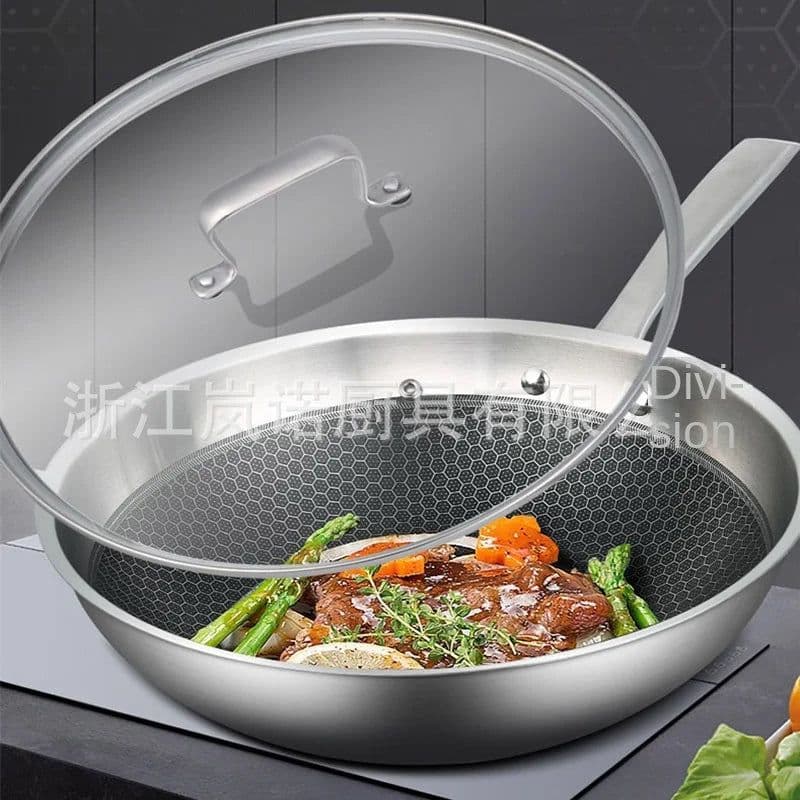 image-Lennon 304 Stainless Steel 3-Piece Cookware Set with Wok