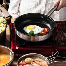 image-STARCAMP 5pcs 304 Stainless Steel Camping Cookware Kit