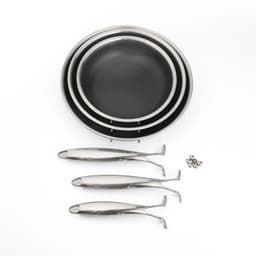image-Gcook 304 Stainless Steel Frying Pan Set, 6-Piece