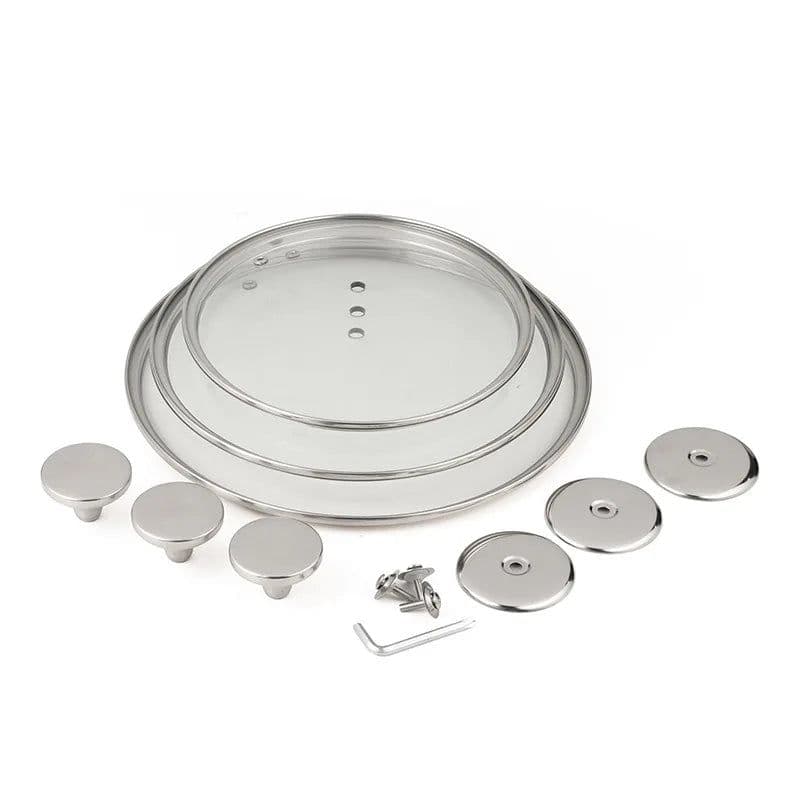 image-Gcook 304 Stainless Steel Frying Pan Set, 6-Piece