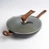 image-Induction Wok 28cm Non-Stick Aluminum with Glass Lid