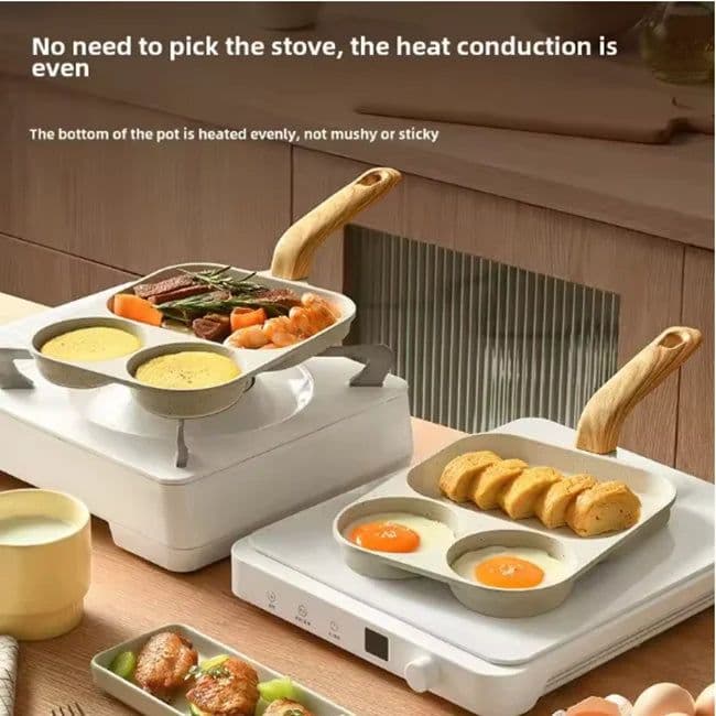 image-Medical Stone 3-In-1 Nonstick Frying Pan, Square, HK-HYR-2503-35