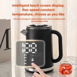 image-YLPQ 1.7L Electric Kettle, Stainless Steel, Keep Warm