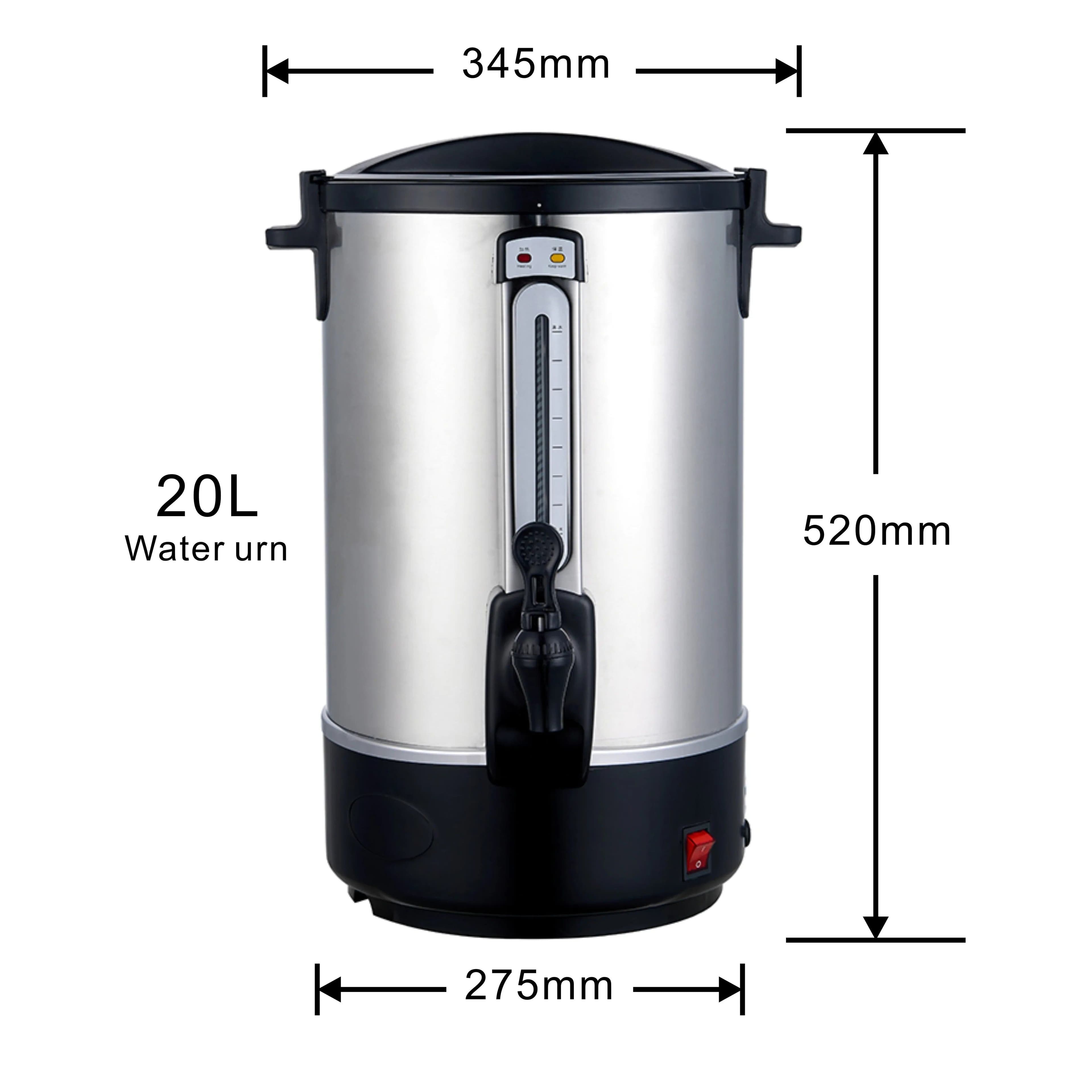 image-Hejiang 20L Stainless Steel Electric Water Urn HJWB-GB20A