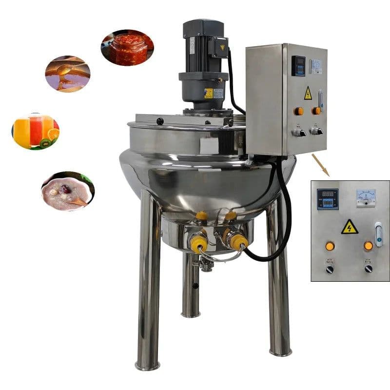 image-DENOR Automatic Jacketed Kettle with Tilting Stirrer