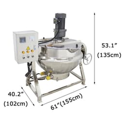 image-DENOR Automatic Jacketed Kettle with Tilting Stirrer