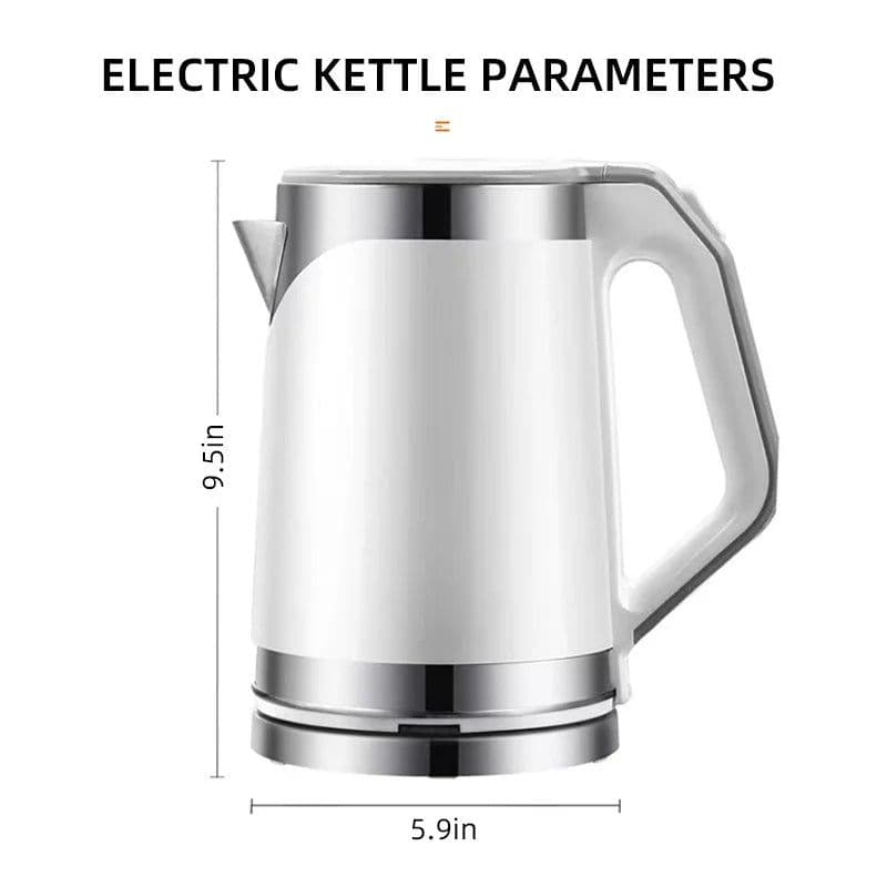 image-Cordless Electric Kettle 2L Double-Layer Stainless Steel 110V