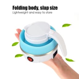 image-Portable Electric Silicone Kettle 600ml Foldable