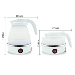 image-Portable Electric Silicone Kettle 600ml Foldable