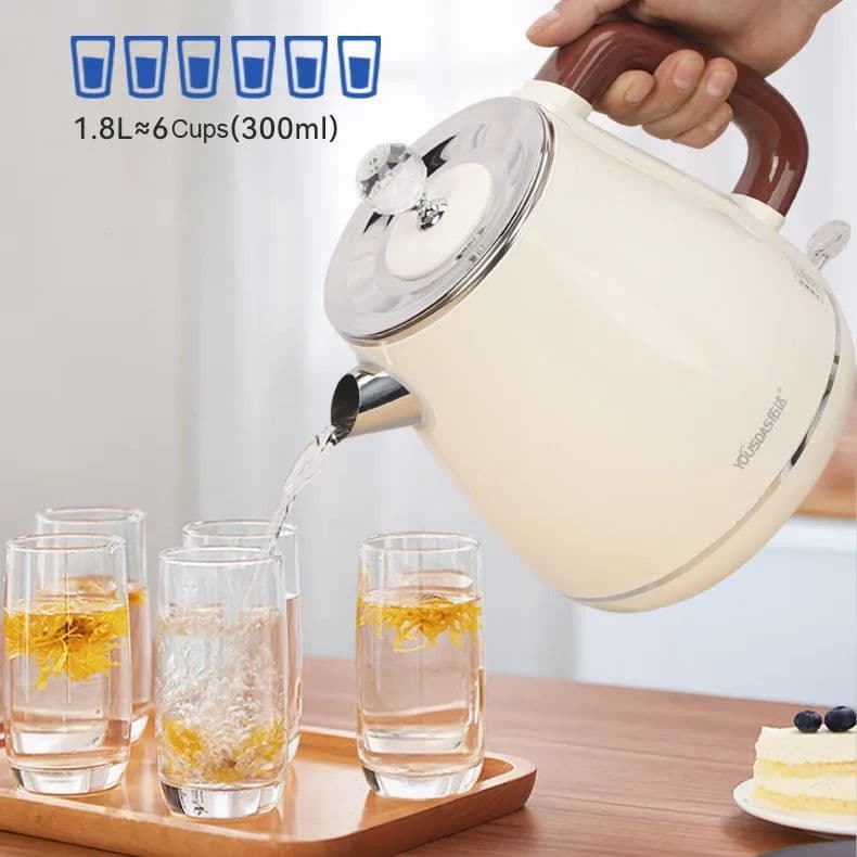 image-Boiler Water Heater 1.8L Stainless Steel Electric Kettle K006