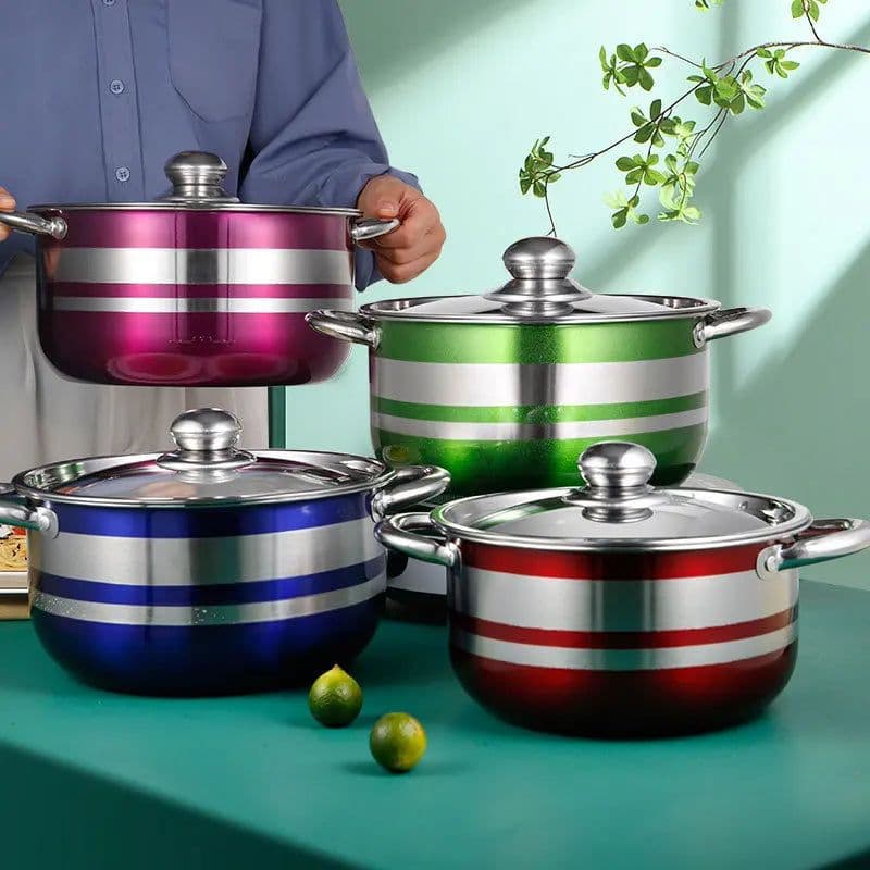 image-TIANKANG Stainless Steel Cookware Set TK-KXRCG1 4-Piece