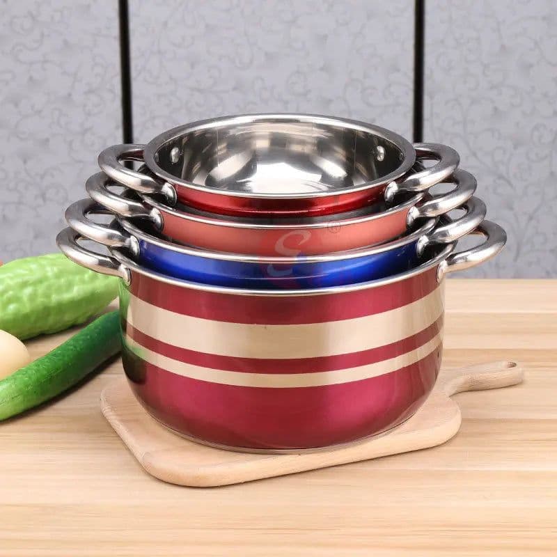 image-TIANKANG Stainless Steel Cookware Set TK-KXRCG1 4-Piece