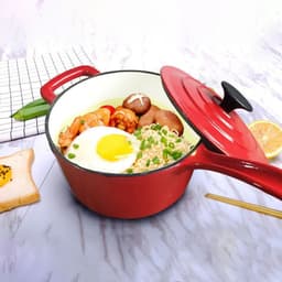 image-Cast Iron Dutch Oven 1.9L HK15-3-16 Red