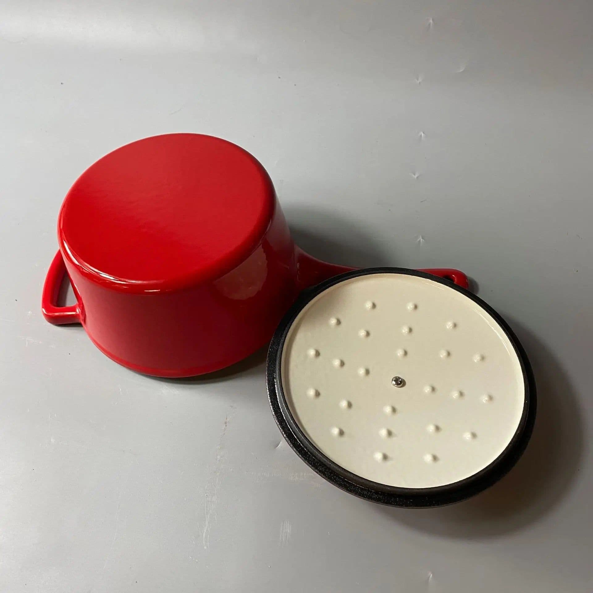 image-Cast Iron Dutch Oven 1.9L HK15-3-16 Red