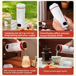 image-RESONKO USB Electric Kettle 500ml Stainless Steel