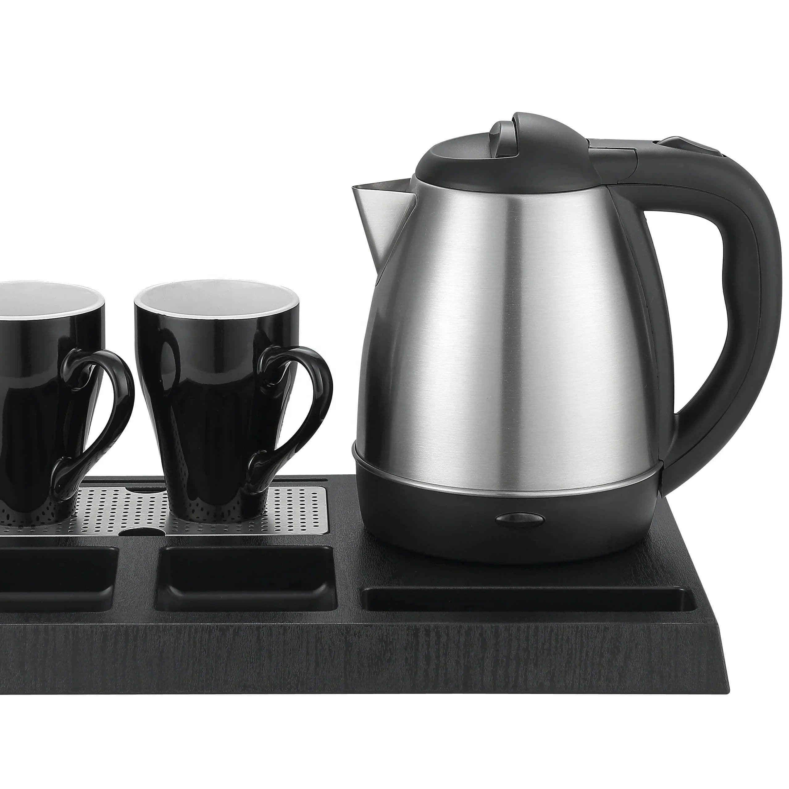 image-Ousheng 1.2L Cordless Electric Kettle with Tray Set