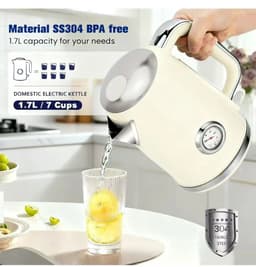 image-Cordless Electric Kettle 1.7L Stainless Steel KESS5402A
