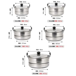 image-TIANKANG 10-Piece Stainless Steel Cookware Set 16-24cm