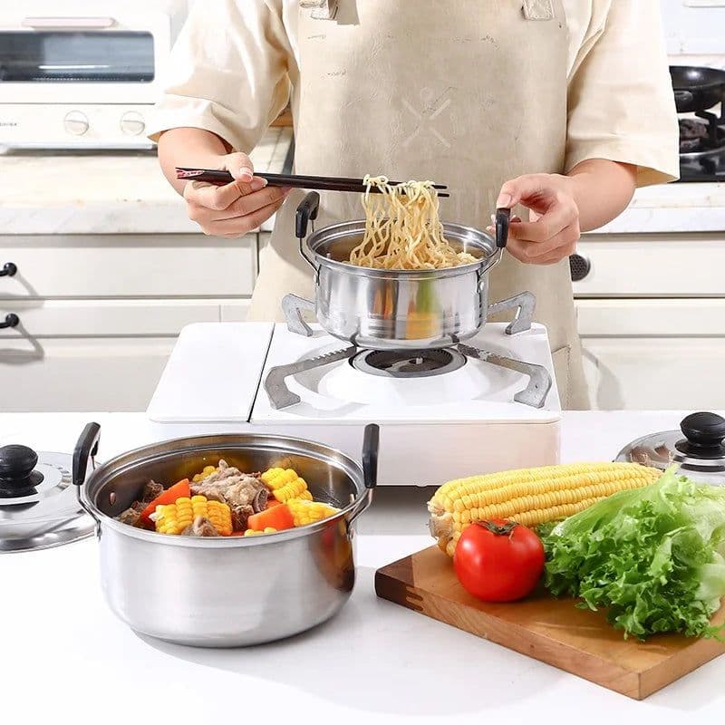 image-TIANKANG 10-Piece Stainless Steel Cookware Set 16-24cm