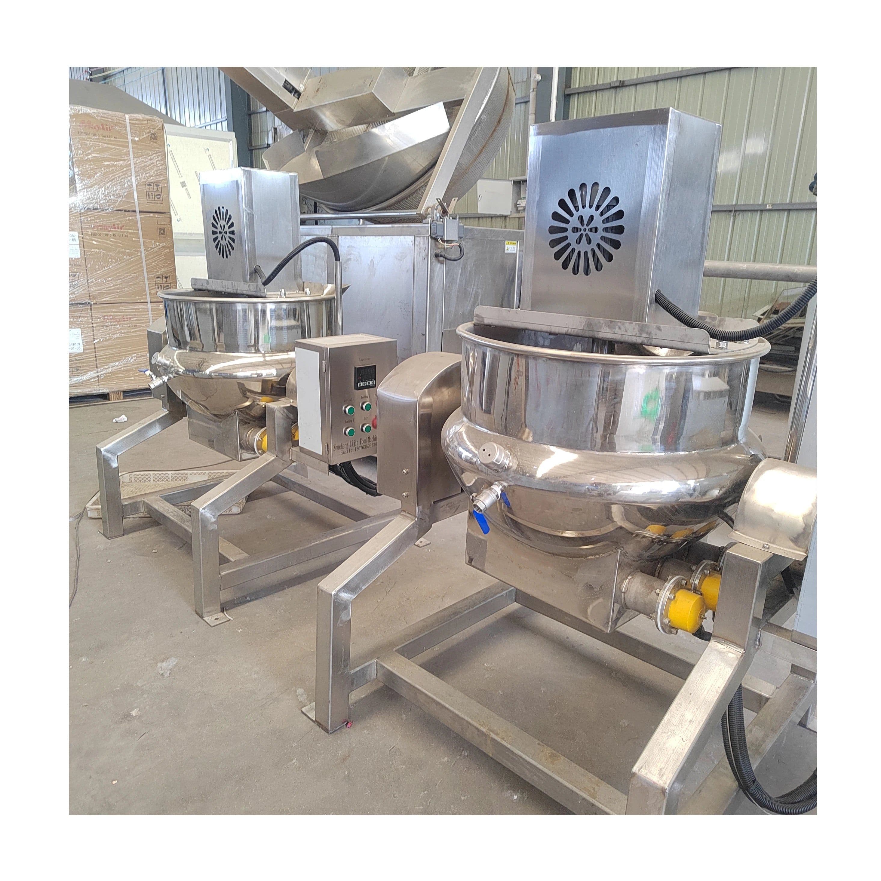 image-LIJIE 200L Jacketed Kettle Mixer Stainless Steel