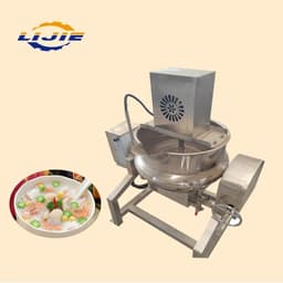 image-LIJIE 200L Jacketed Kettle Mixer Stainless Steel