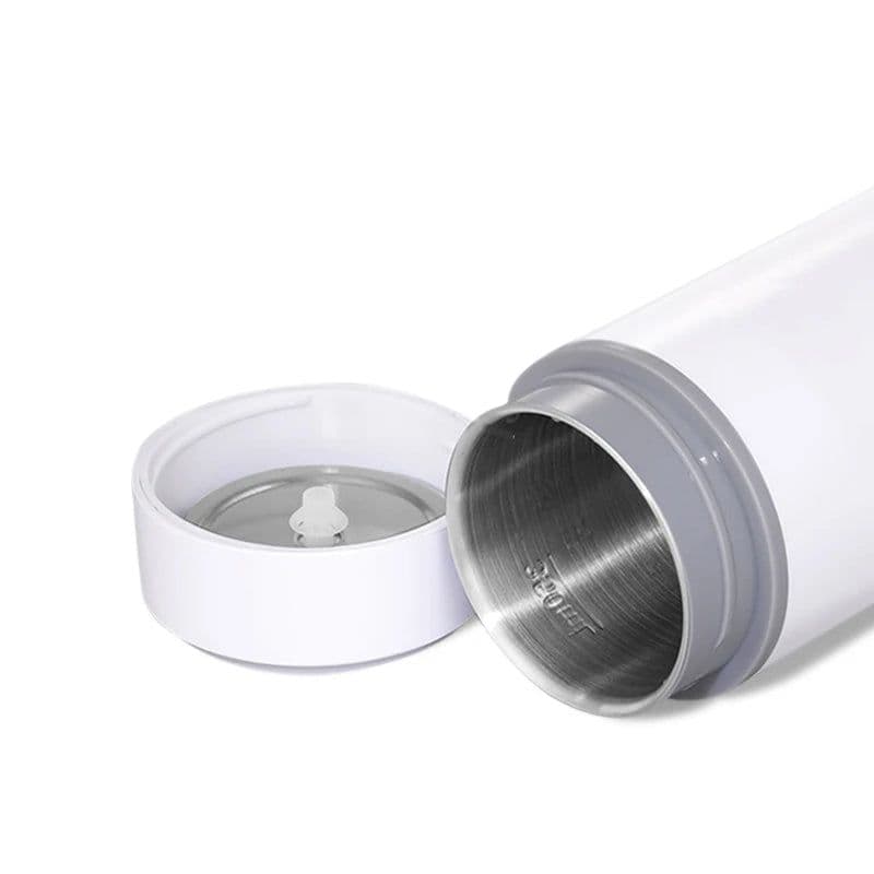 image-Portable Electric Water Cup 350ml Heating Thermos