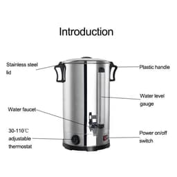 image-Agape ML-12 Commercial Electric Water Boiler 10L