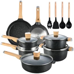 image-HK 16-Piece Aluminum Die-Cast Cookware Set