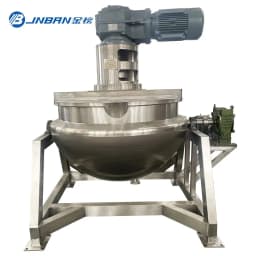 image-JINABNG Commercial Steam Jacketed Kettle 50-500L