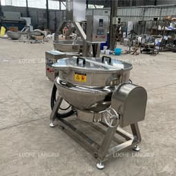 image-Industrial Electric Jacketed Kettle With Agitator 50L-1000L