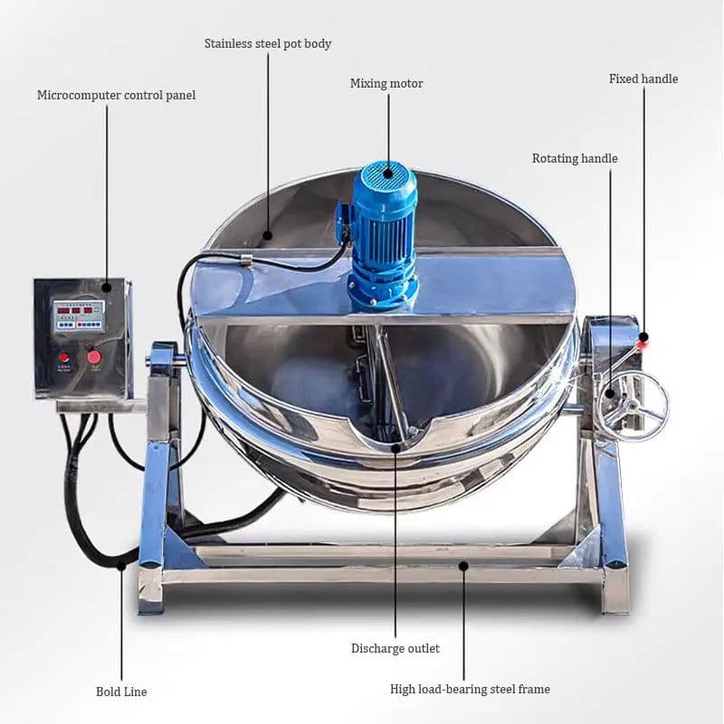 image-IRISLEE Electric Heating Jacketed Kettle LD-300L