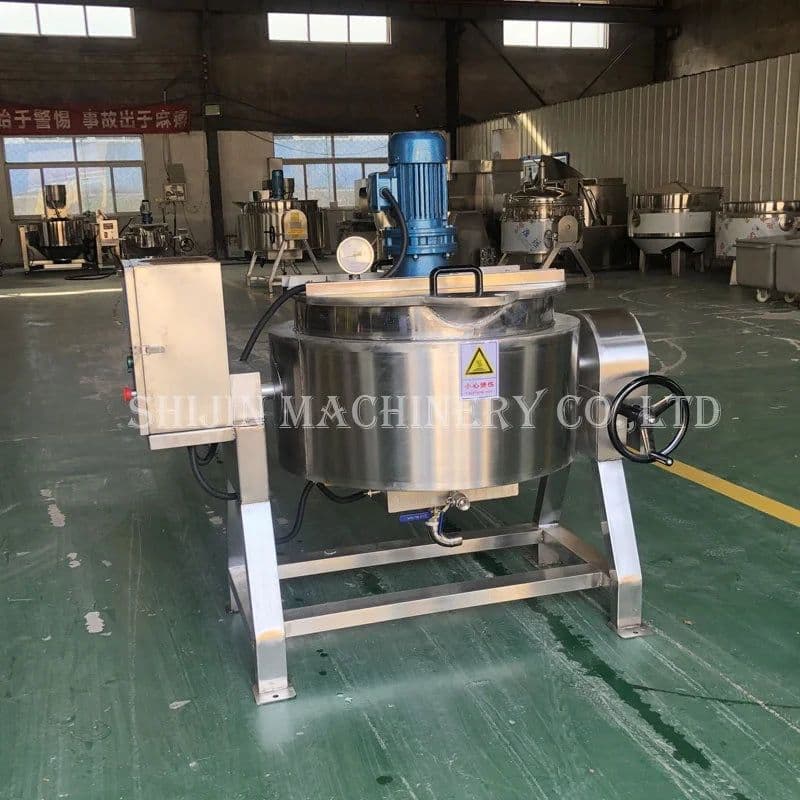image-300L Jacketed Steam Cooking Kettle With Agitator