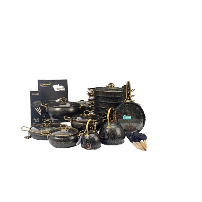 image-Aluminium Cookware Set, Non-Stick, 20+ Pieces
