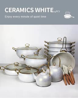 image-Aluminium Cookware Set, Non-Stick, 20+ Pieces